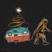 Funny Camping Bigfoot Light Christmas Tree Gifts Xmas Idea Tumbler thumb 3
