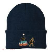 Funny Camping Bigfoot Light Christmas Tree Gifts Xmas Idea Beanie thumb 0