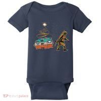 Funny Camping Bigfoot Light Christmas Tree Gifts Xmas Idea Baby Bodysuit thumb 0