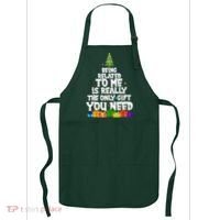 Funny Christmas Being Related To Me Is Really The Only Gift You Need Apron thumb 0