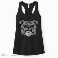 Funny Cool Bulldog Dog Lover Gifts Idea Women's Tank Top thumb 0