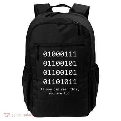 Funny Computer Binary Code Programmer Developer Geek Gift Backpack