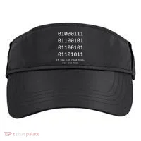 Funny Computer Binary Code Programmer Developer Geek Gift Adult Drive Performance Visor thumb 0