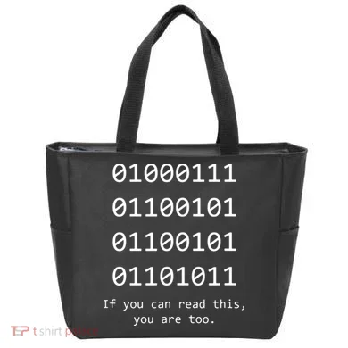 Funny Computer Binary Code Programmer Developer Geek Gift Tote Bag