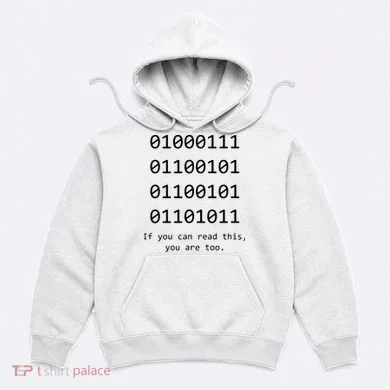 Funny Computer Binary Code Programmer Developer Geek Gift Hoodie
