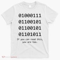 Funny Computer Binary Code Programmer Developer Geek Gift T-Shirt thumb 0