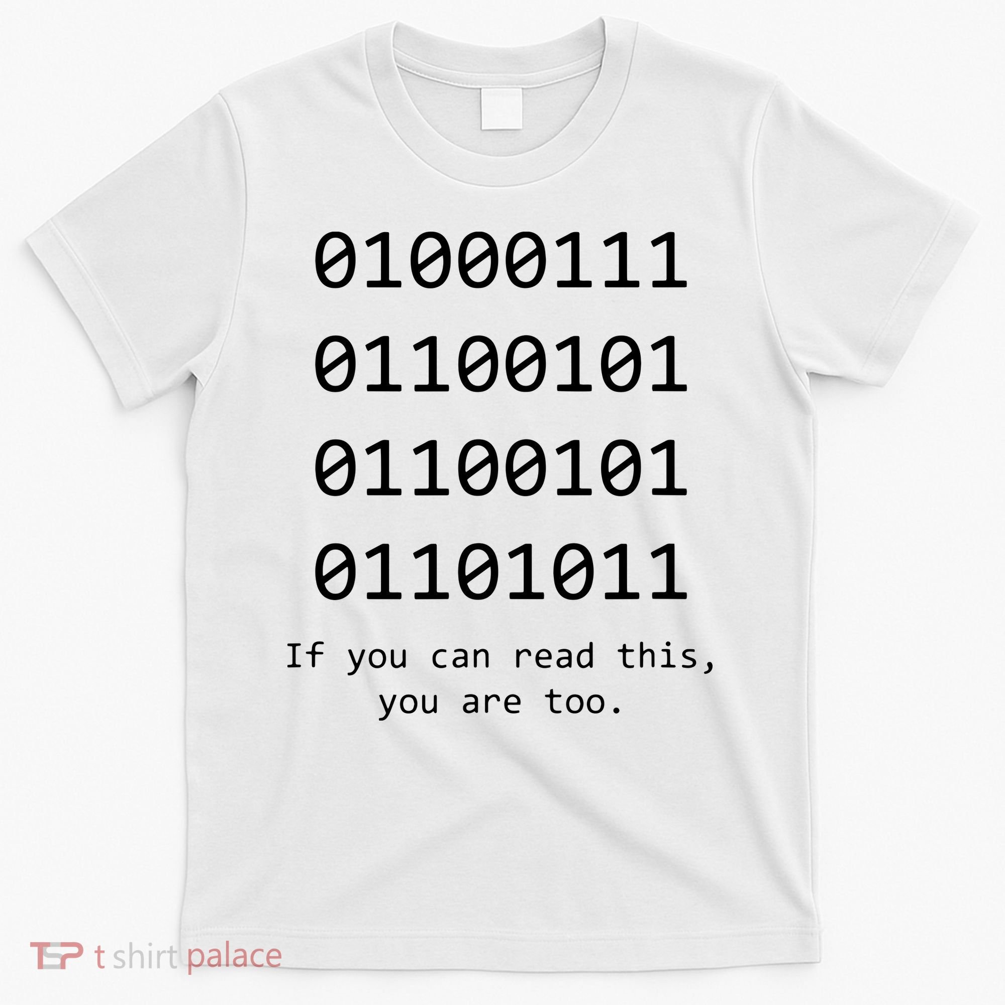 Funny Computer Binary Code Programmer Developer Geek Gift T-Shirt