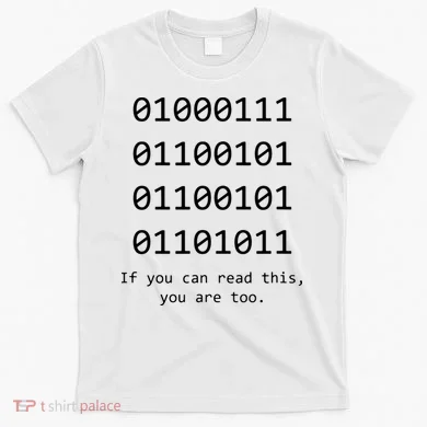 Funny Computer Binary Code Programmer Developer Geek Gift T-Shirt
