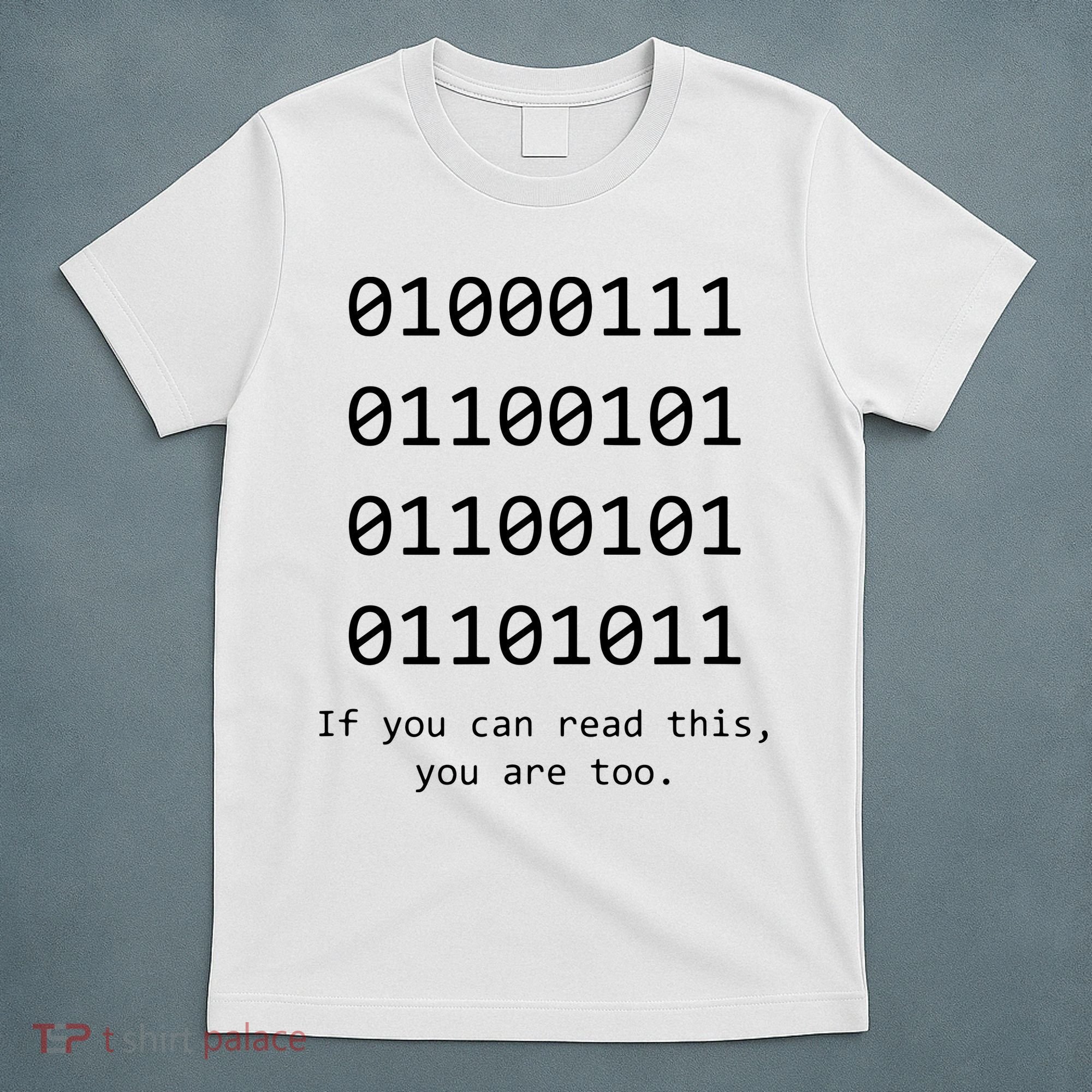 Funny Computer Binary Code Programmer Developer Geek Gift T-Shirt