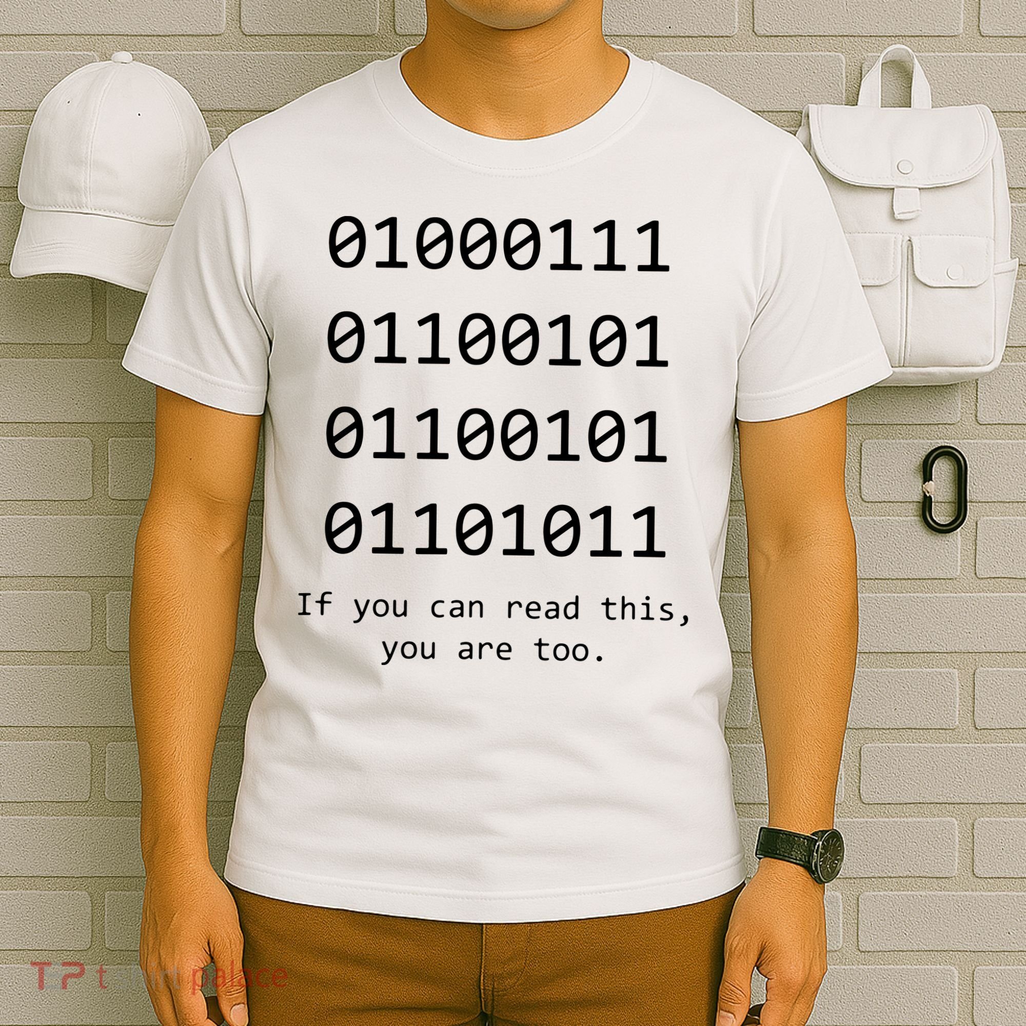 Funny Computer Binary Code Programmer Developer Geek Gift T-Shirt