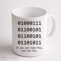 Funny Computer Binary Code Programmer Developer Geek Gift Coffee Mug thumb 1
