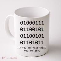 Funny Computer Binary Code Programmer Developer Geek Gift Coffee Mug thumb 0
