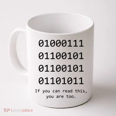 Funny Computer Binary Code Programmer Developer Geek Gift Coffee Mug