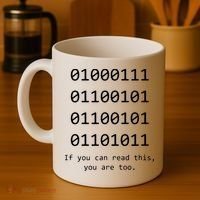 Funny Computer Binary Code Programmer Developer Geek Gift Coffee Mug thumb 4