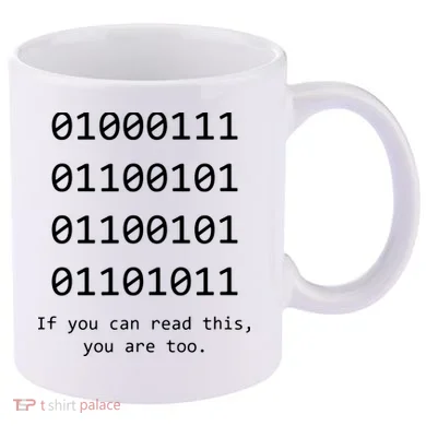 Funny Computer Binary Code Programmer Developer Geek Gift 11oz C Handle Ceramic Mug