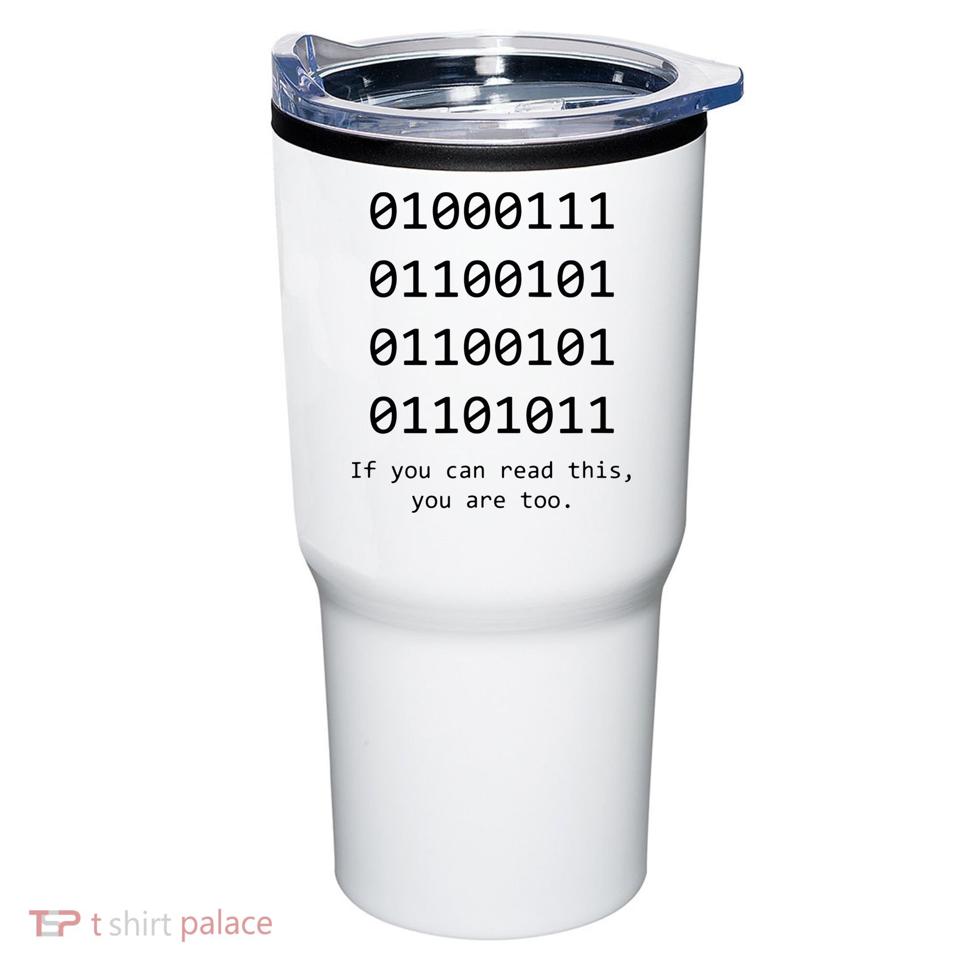 Funny Computer Binary Code Programmer Developer Geek Gift Tumbler