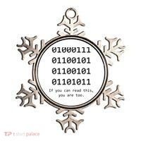 Funny Computer Binary Code Programmer Developer Geek Gift Ornament thumb 0