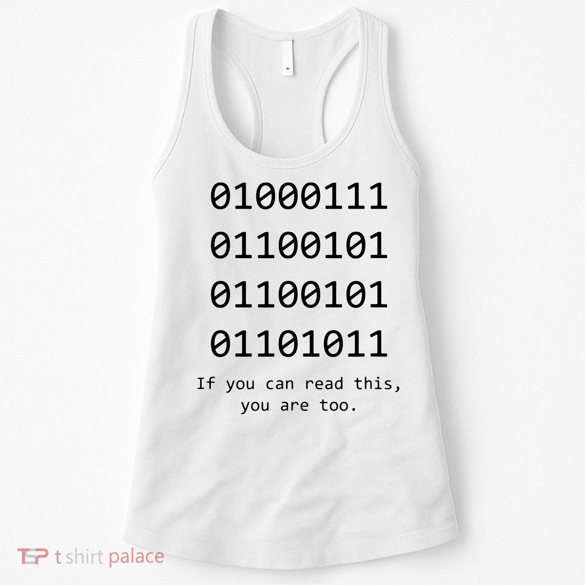 Funny Computer Binary Code Programmer Developer Geek Gift Women's Tank Top