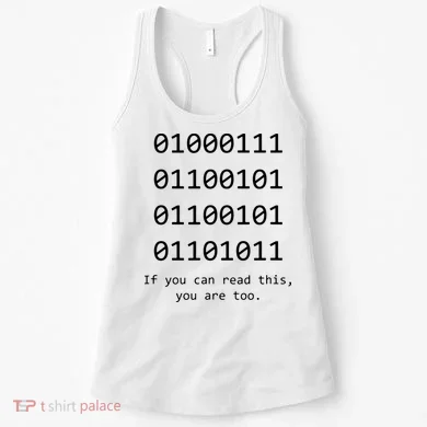 Funny Computer Binary Code Programmer Developer Geek Gift Women's Tank Top