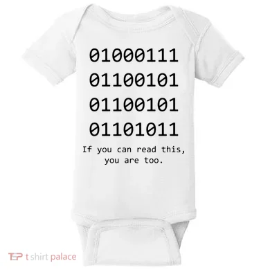 Funny Computer Binary Code Programmer Developer Geek Gift Baby Bodysuit