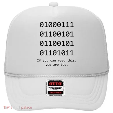 Funny Computer Binary Code Programmer Developer Geek Gift Hat