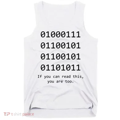 Funny Computer Binary Code Programmer Developer Geek Gift Tank Top