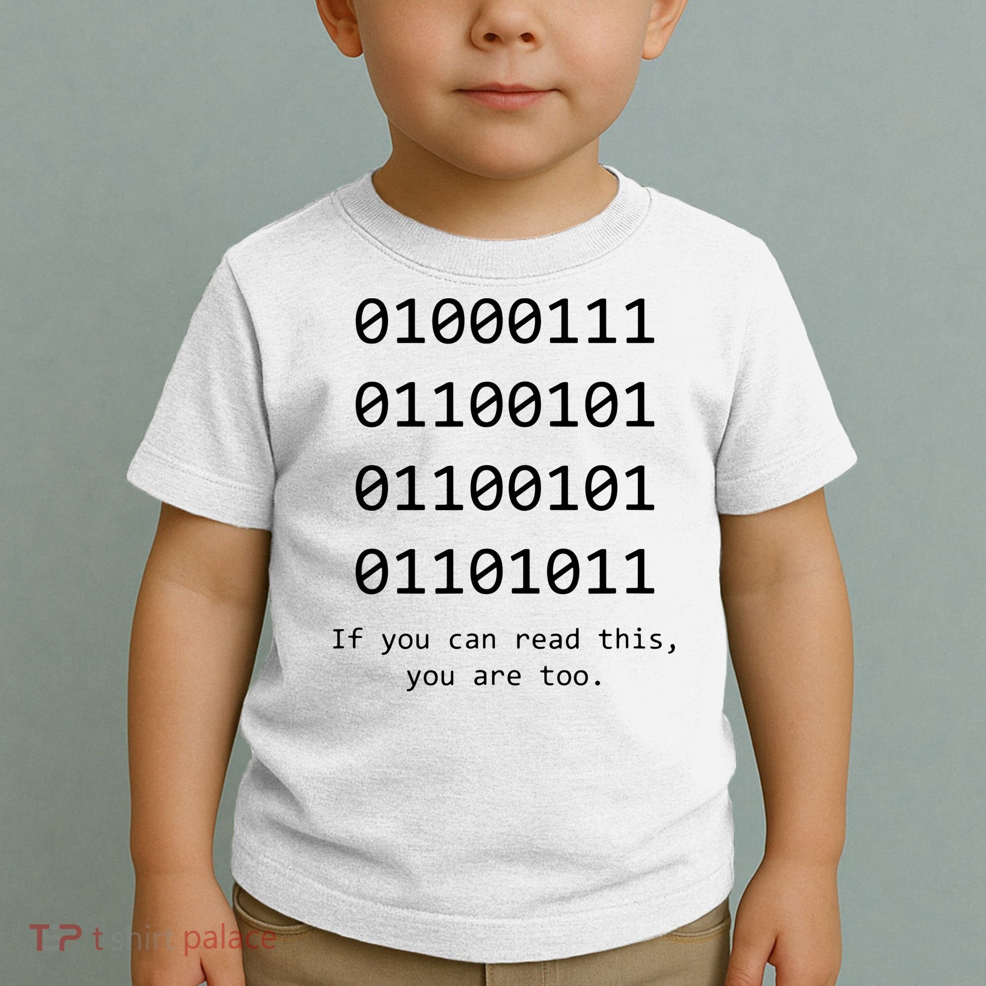 Funny Computer Binary Code Programmer Developer Geek Gift Toddler T-Shirt