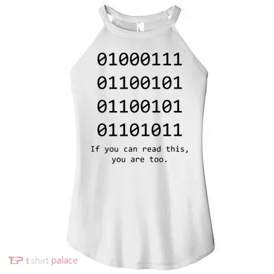 Funny Computer Binary Code Programmer Developer Geek Gift Women's Perfect Tri Rocker Tank