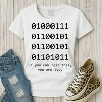 Funny Computer Binary Code Programmer Developer Geek Gift Women's T-Shirt thumb 3