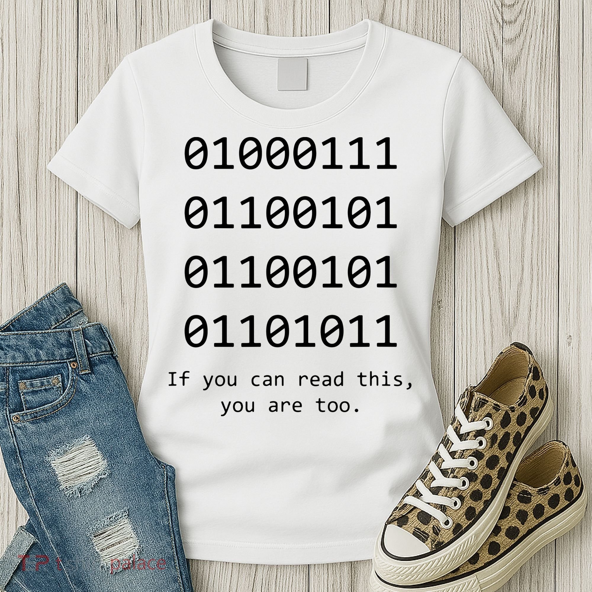 Funny Computer Binary Code Programmer Developer Geek Gift Women's T-Shirt