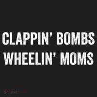 Funny Clappin' Bombs Wheelin' Moms Hockey Slang Gift Beanie thumb 2