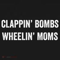 Funny Clappin' Bombs Wheelin' Moms Hockey Slang Gift Women's Hoodie thumb 2