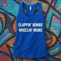 Funny Clappin' Bombs Wheelin' Moms Hockey Slang Gift Women's Tank Top thumb 3