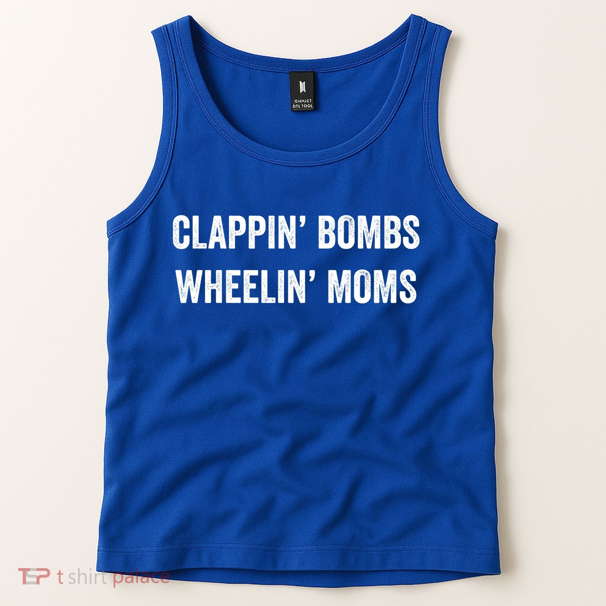 Funny Clappin' Bombs Wheelin' Moms Hockey Slang Gift Tank Top