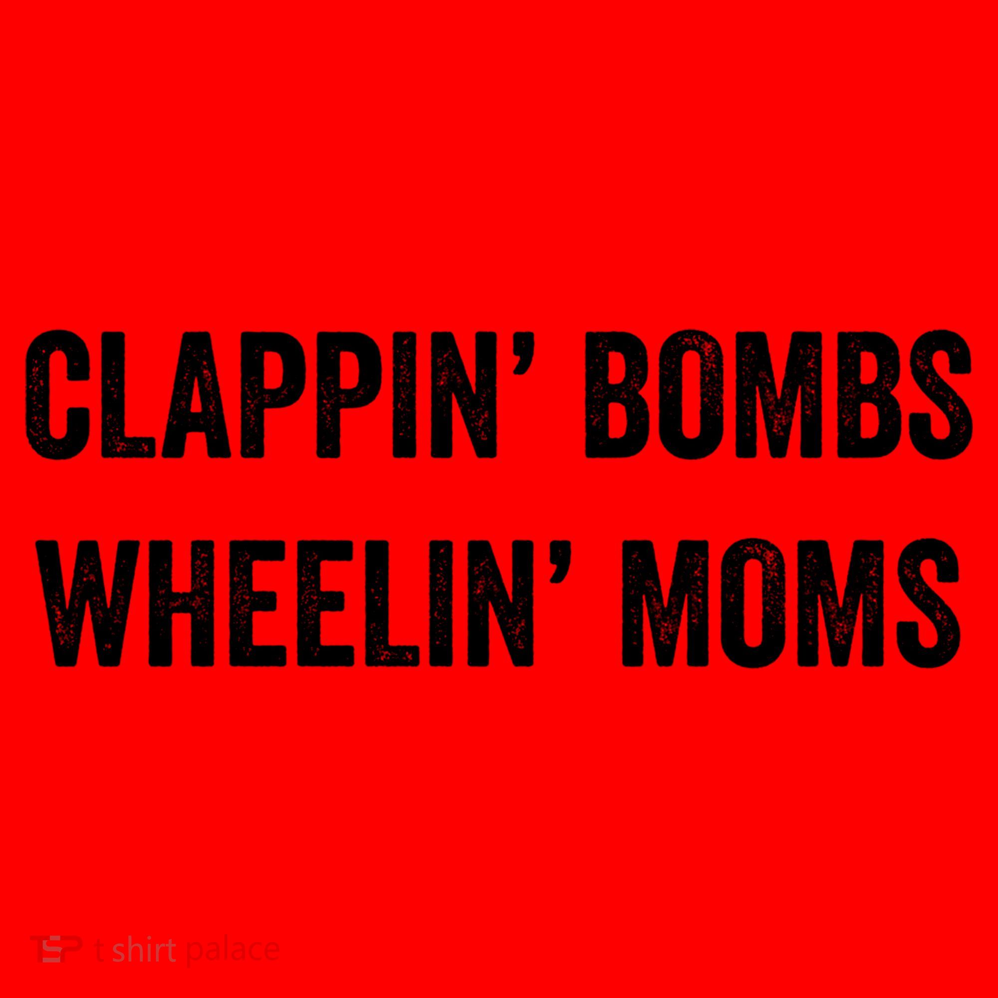 Funny Clappin' Bombs Wheelin' Moms Hockey Slang Gift Santa Hat