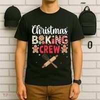 Funny Christmas Baking Crew Baking Christmas Cookie T-Shirt thumb 6