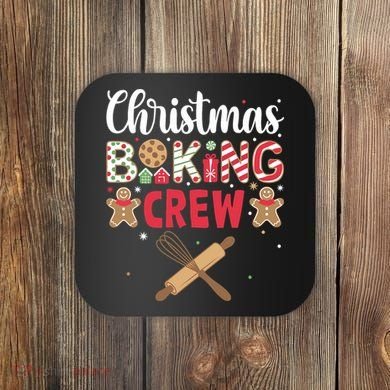 Funny Christmas Baking Crew Baking Christmas Cookie Coaster