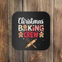 Funny Christmas Baking Crew Baking Christmas Cookie Coaster thumb 0