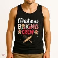 Funny Christmas Baking Crew Baking Christmas Cookie Tank Top thumb 3