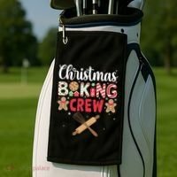 Funny Christmas Baking Crew Baking Christmas Cookie Golf Towel thumb 2