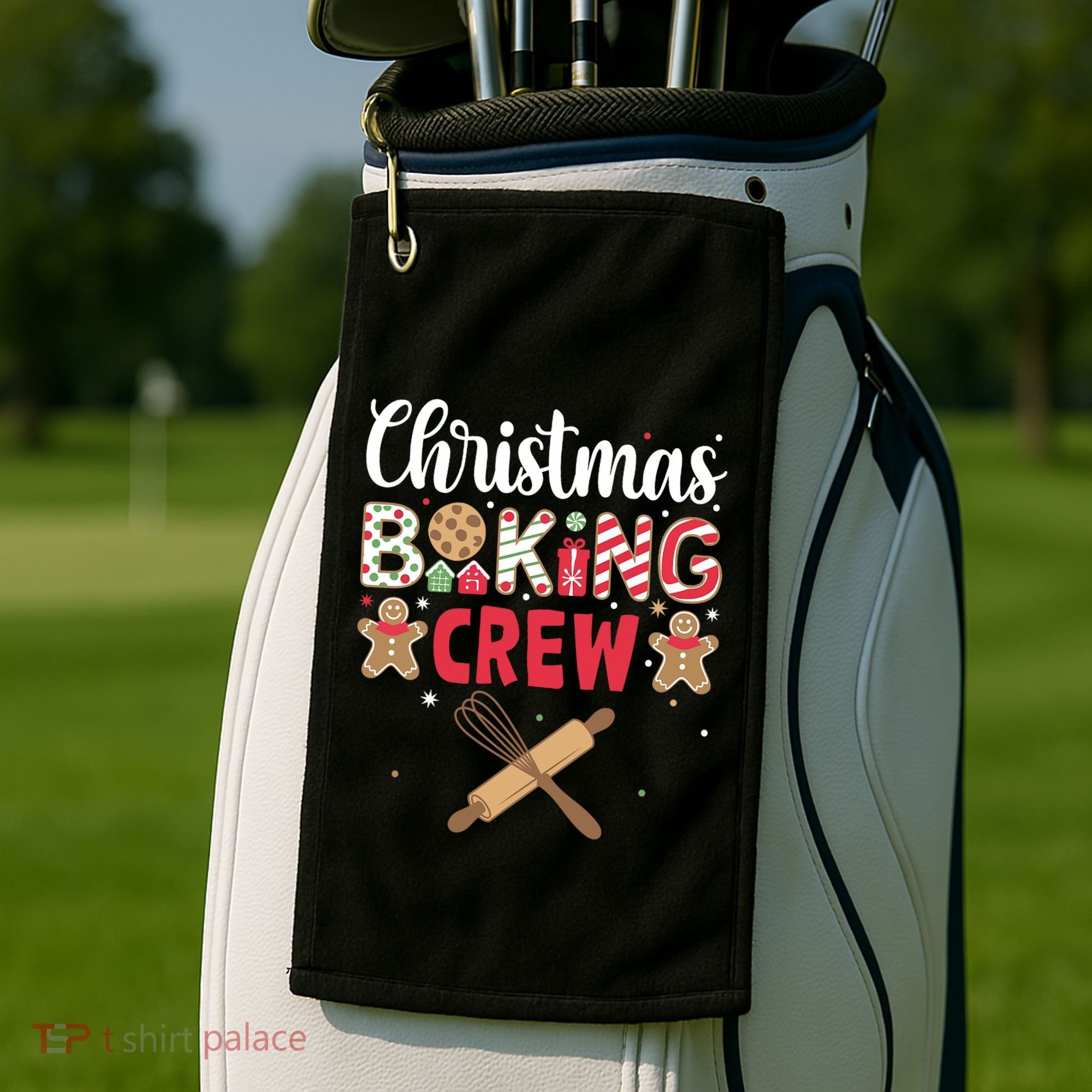 Funny Christmas Baking Crew Baking Christmas Cookie Golf Towel