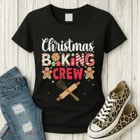 Funny Christmas Baking Crew Baking Christmas Cookie Women's T-Shirt thumb 3