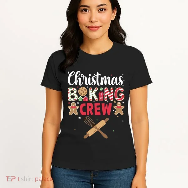 Funny Christmas Baking Crew Baking Christmas Cookie Women's T-Shirt
