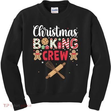 Funny Christmas Baking Crew Baking Christmas Cookie Kids Sweatshirt
