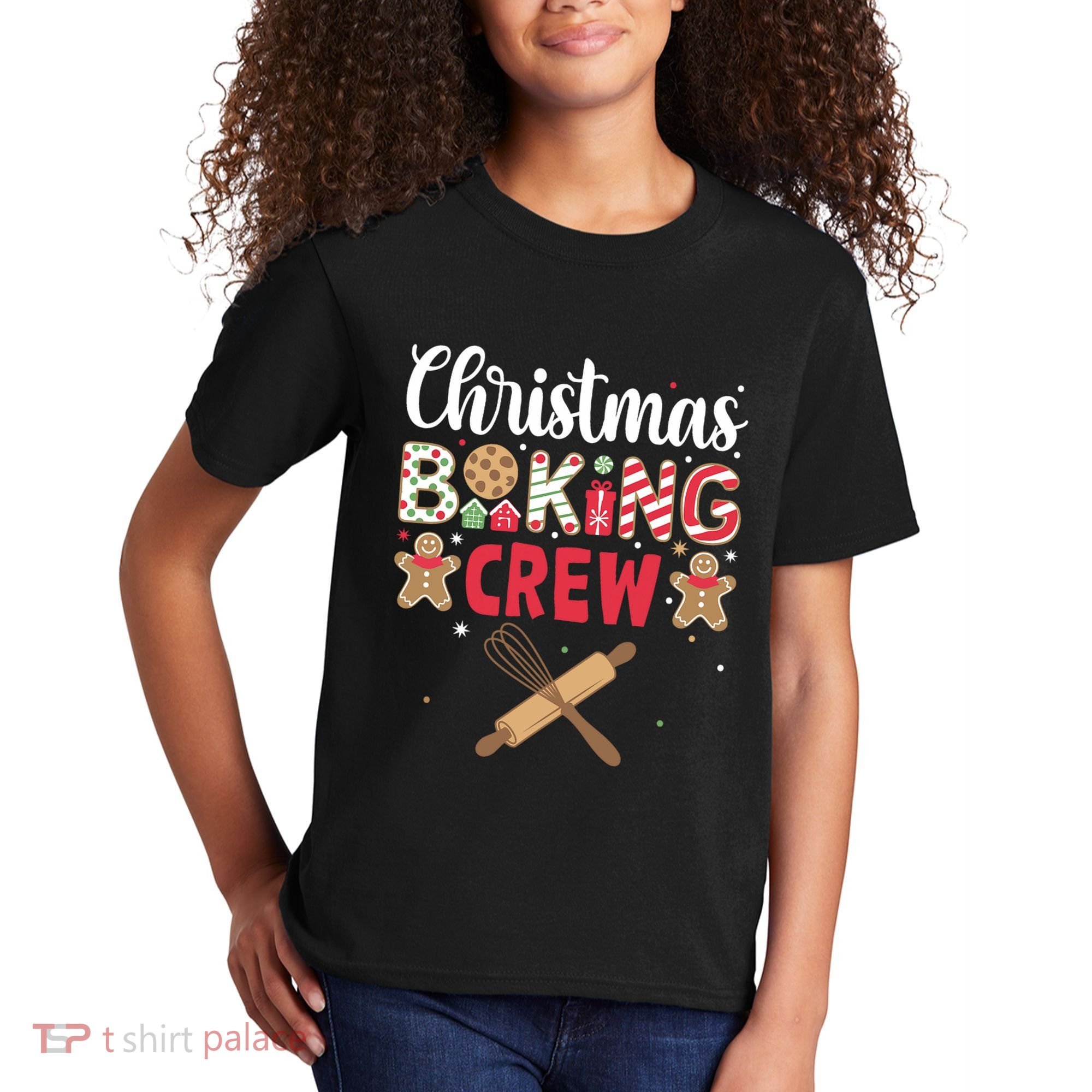 Funny Christmas Baking Crew Baking Christmas Cookie Kids T-Shirt