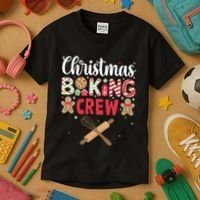 Funny Christmas Baking Crew Baking Christmas Cookie Kids T-Shirt thumb 3