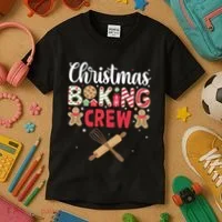 Funny Christmas Baking Crew Baking Christmas Cookie Kids T-Shirt thumb 3
