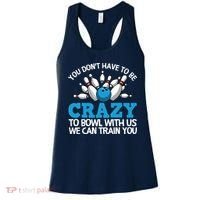Funny Crazy Bowling Gift Bowlers Ten Pin Players Men Women Women's Tank Top thumb 0