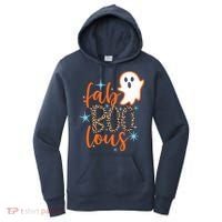 Funny Cute Boo Ghost Halloween Fab-Boo Lous Leopard Women's Hoodie thumb 0