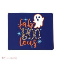 Funny Cute Boo Ghost Halloween Fab-Boo Lous Leopard Mousepad thumb 0